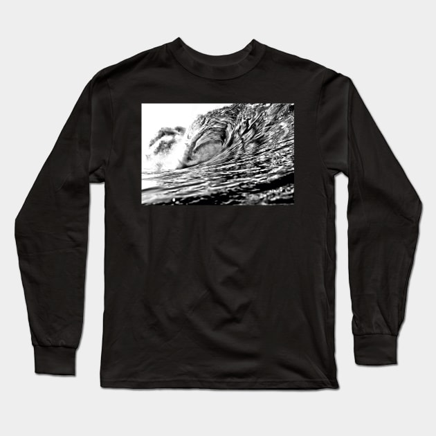 breaking wave Long Sleeve T-Shirt by bradyclarke